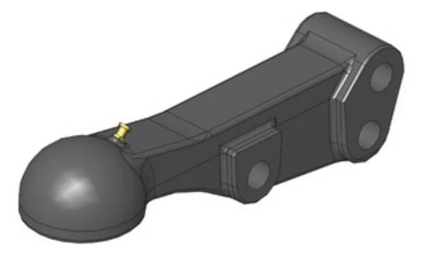 Scharmüller - 00647382A02 - Towing Eye K80® Krone Titan, XL, XXL Short Bottom Hitching
