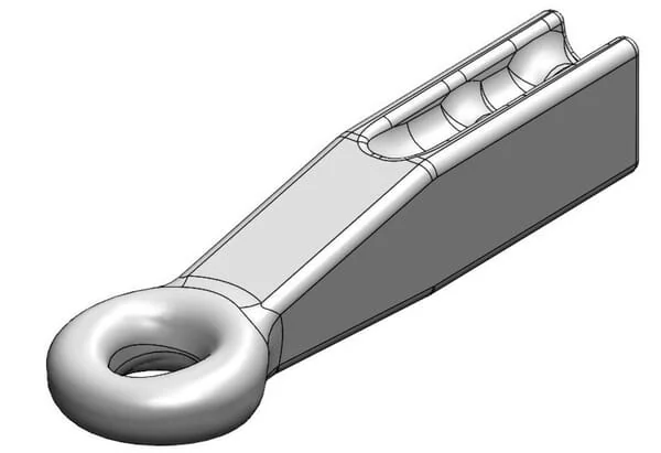 Scharmüller - 00651412A01 - Towing Eye Diameter 50mm H-Shank 80x65 ISO 20019