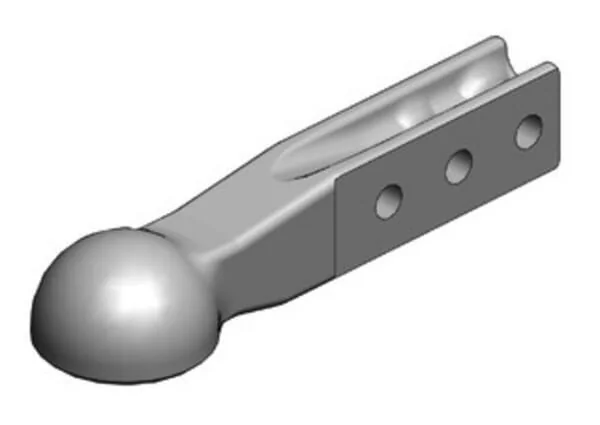 Scharmüller - 006519122A01 - Towing Eye K80® H-Shank 80x60 3-Hole Diameter 25mm ISO 24347