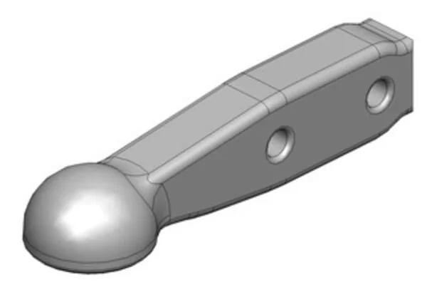 Scharmüller - 006519130A02 - Towing Eye K80® Shank 100x65 2-Hole Diameter 28mm Stepa ISO 24347