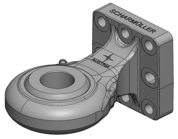 Scharmüller - 006521711A02 - Towing Eye With Flange 110x100 Mm, Cat 4, Diameter 51 Mm