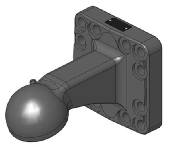 Scharmüller - 00665890A02 - Towing Eye K80® 160x160 20° ISO 24347