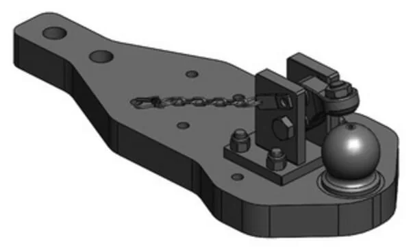 Scharmüller - 009603640A11 - Heavy Duty Drawbar K80® Valtra T4 144, 154, 174E, 194, 214, 234