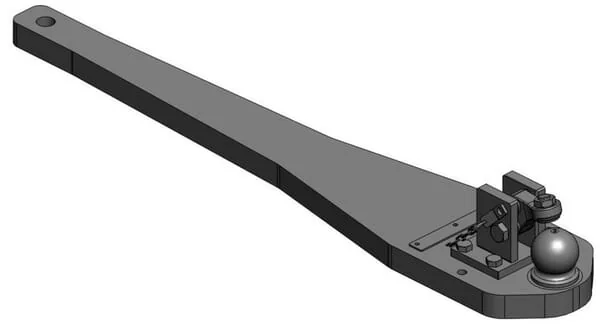 Scharmüller - 009604000A17 - Heavy Duty Drawbar K80® JD 8000, 8010, 8020, 8030, 8R, 8RT