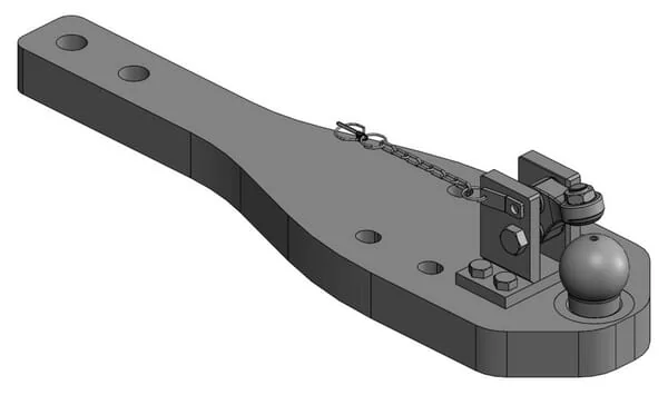Scharmüller - 009604460A29 - Heavy Duty Drawbar K80® Claas Axion 920, 930, 940, 950, 960