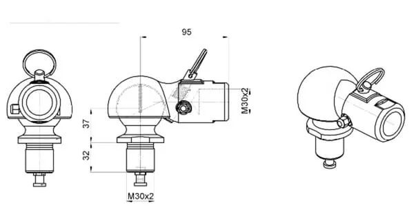 Scharmüller - 02481304 - Ball And Eye Complete