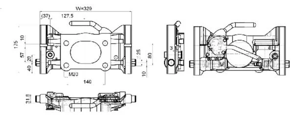 Scharmüller - 05733042A11 - Adaptor Plate 330 mm H160