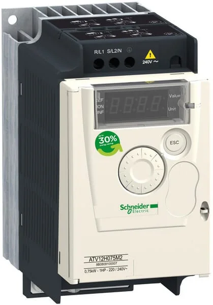 Schneider Electric - ATV12H075M2 - Frequency Inverter 1f-0.75kW
