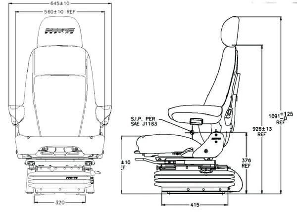 Sears - AS8570 - Air Suspension Seat