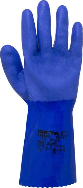 Showa - HS66010 - Work Gloves Blue Cotton 31cm Long Size 10/XL 660 By Showa