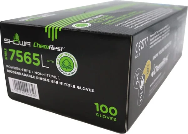 Showa - HS75610 - Glove 7565 EBT Disposable Nitril XL 100pcs