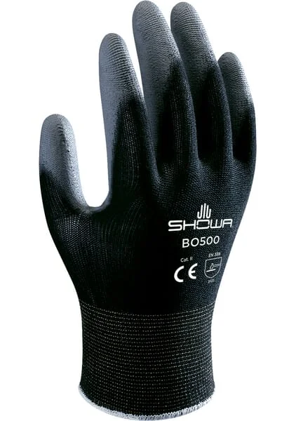 Showa - HSB0500B10 - Gloves XL B0500, Black, Showa