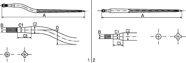 SHW - KT12 - Silage Tine Cranked Star Section