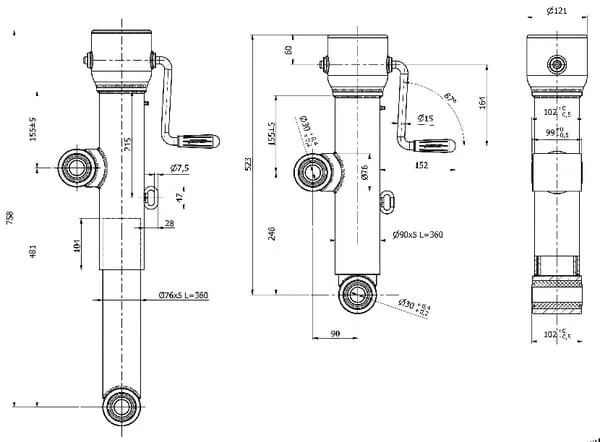 Simol - STRDG831 - Simol Spindle Support Diameter 90