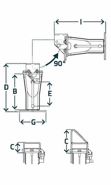 Simol - STRDN513L - Stand Jack Folding Connection