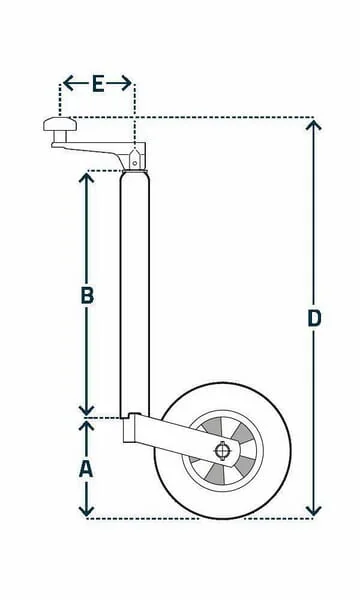 SIMOL - STRFC241 - Support wheel solid rubber wheel