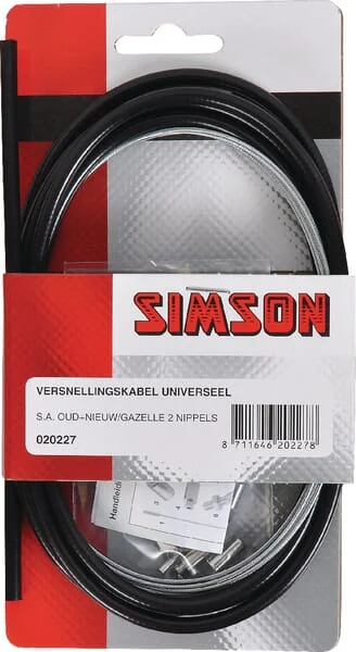 Simson - 020227SIM - Universal Gear Control Cable