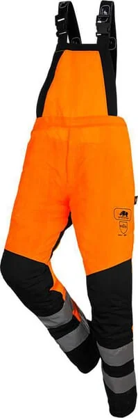 SIP - 1RH1OBXL - Chainsaw Dungarees, Hi-Vis Orange 1RH1, XL