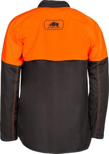SIP - 1RJ14XL - Forestry Jacket, Orange-Grey, Size 4XL, Basepro By SIP