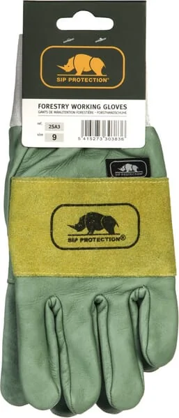 SIP - 2SA312 - Gloves Green Leather Size 12/3XL 2SA3 Forestry By SIP