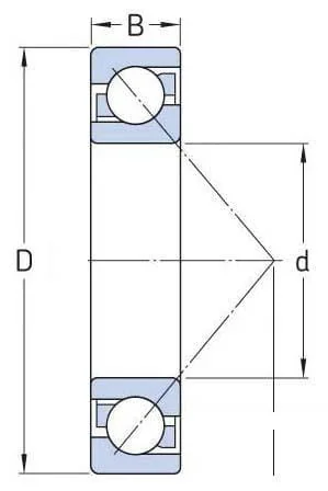 SKF - 75007202BEP - Angular Contact Ball Bearing 15x35x11mm SKF
