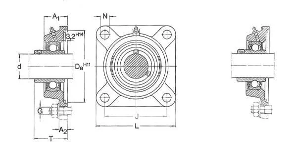 SKF - 7500FY35TR - Housing Unit