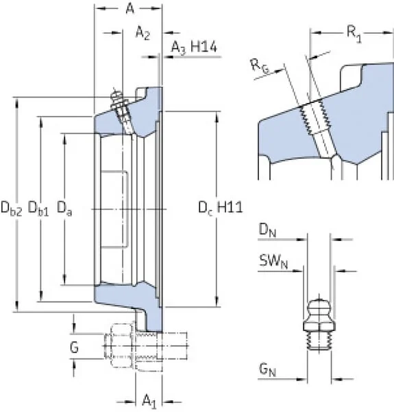 SKF - 7500FY503M - Housing Unit