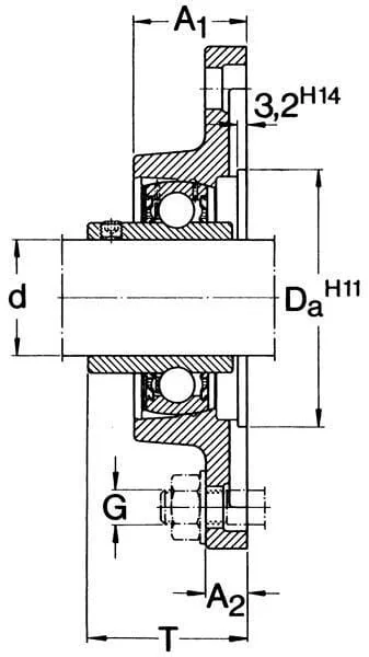 SKF - 7500FYTB45WF - Housing Unit FYT SKF