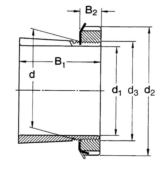 SKF - 7500H313 - Adaptor Sleeve + SKF Nut