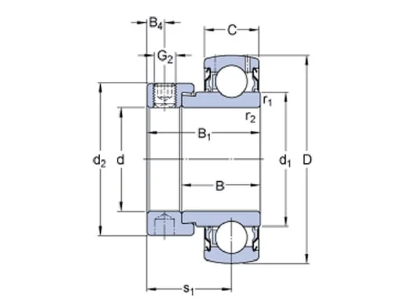 SKF - 7500YSPAG207 - Clamp Bearing