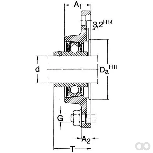 SKF - FYTB20FMSKF - Blocco cuscinetto ovale