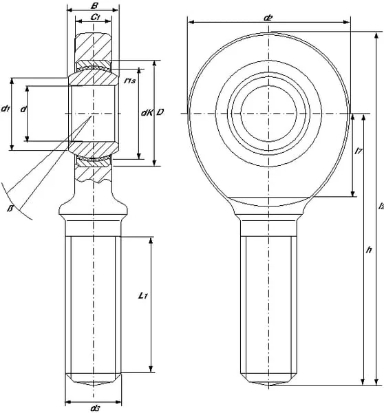 SKF - SALKAC25M - Angular Contact Joint Bearing SALKAC 25 M