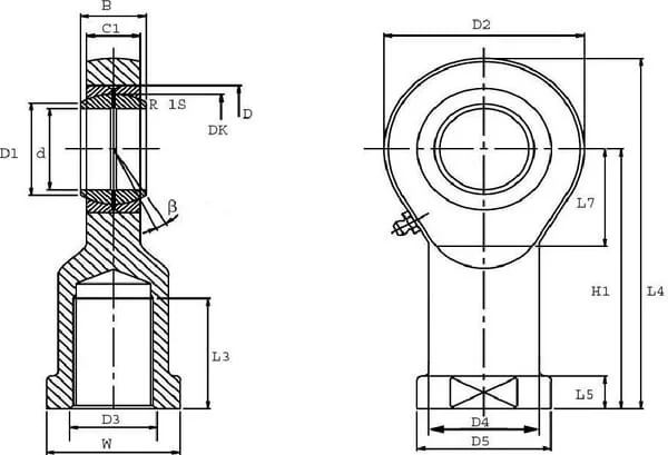 SKF - SIL15C - Angular Contact Joint Bearing SIL 15 C