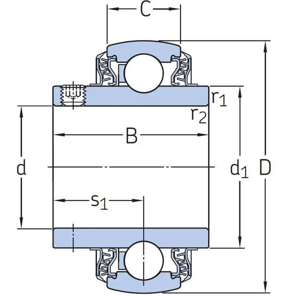SKF - YAR2051002LPWSS - Bearing SKF Foodline