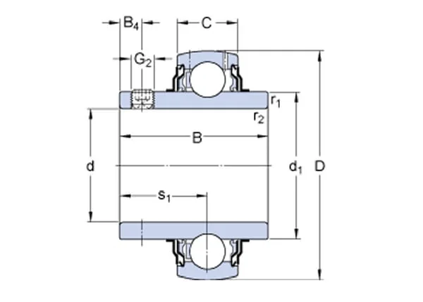 SKF - YAR2082RFSKF - Ball Bearing YAR 208-2RF