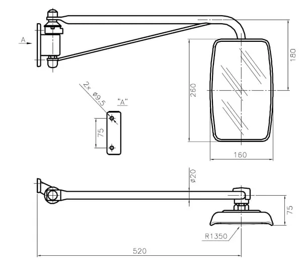 SMAT NORD - CA6390000 - Mirror Complete