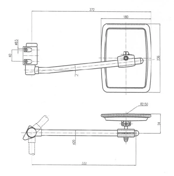 SMAT NORD - CA6490001 - Mirror with Left Arm