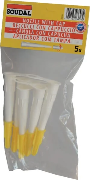 Soudal - 108762SOU - Nozzle with Plug, 5 pcs