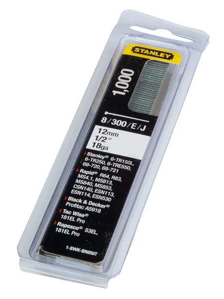 Stanley - 1SWKBN050T - Nail 12mm Type J - 1000 Pieces