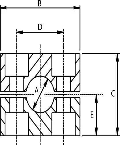STAUFF - RS911535P005 - Pipe Clamp 35mm (5)