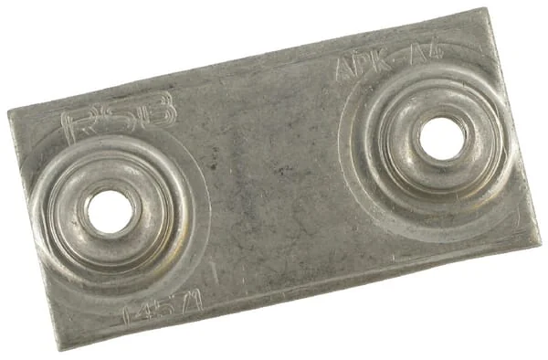 Stauff - RS9314RVS - Stauff Weld Plate Single Stainless Steel A4