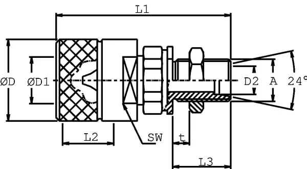 Stauff - SKSM06N14 - Quick Coupling M Hs04-2-N0814