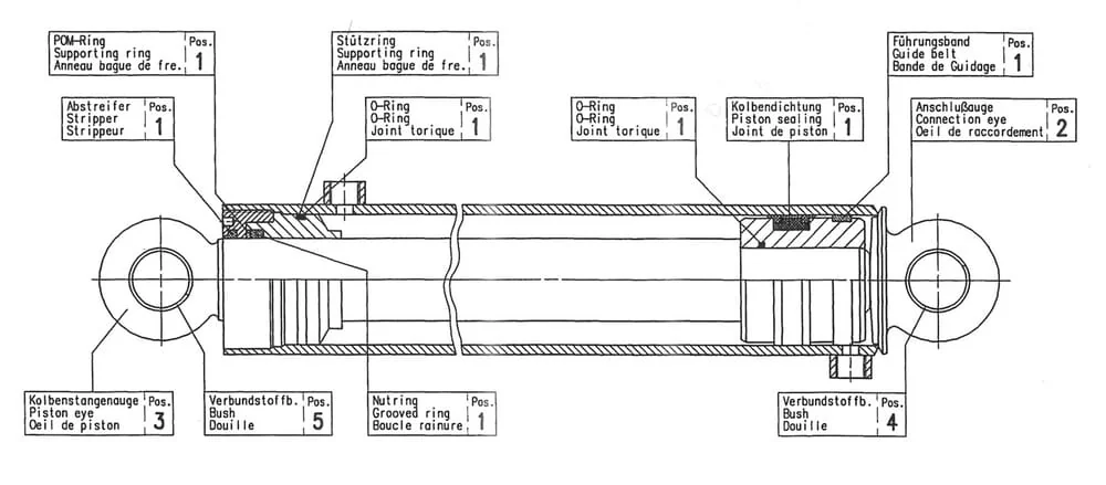 Stoll - 2477120 - Hydraulic Cylinder Stoll
