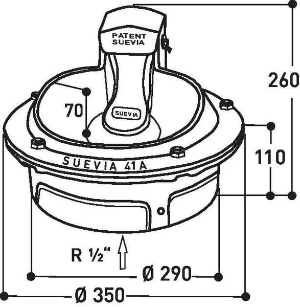 Suevia - SU1000041 - Drinking Bowl Heated Model 41A