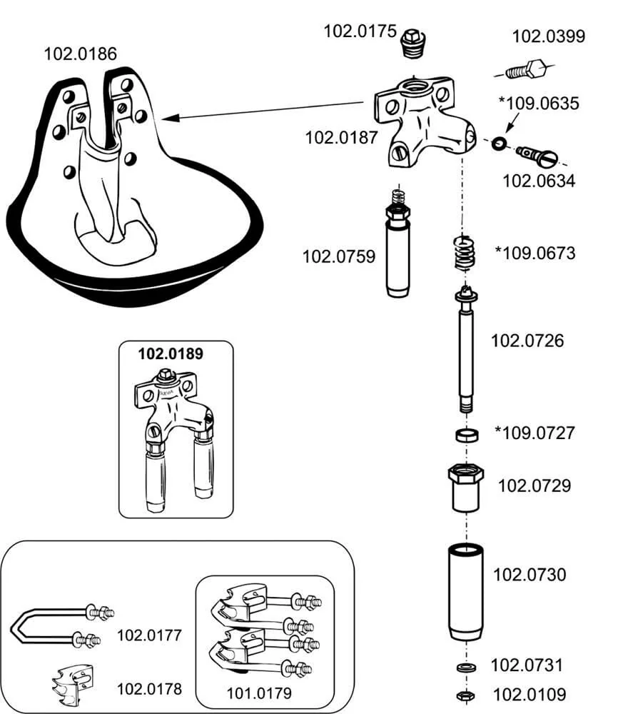 Suevia - SU1010179 - Double Clamp For Model 15/25