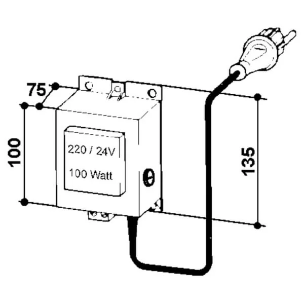Suevia - SU1010380 - Transformer 230/24v 100w