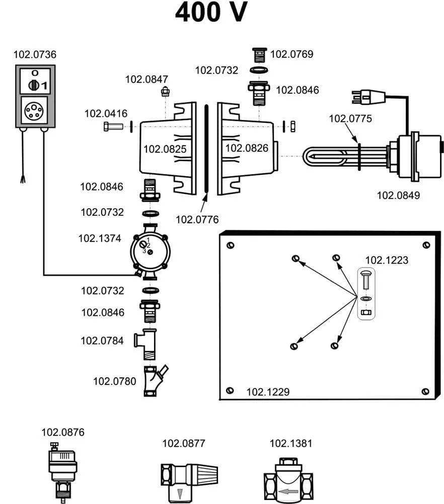 Suevia - SU1020849 - Screwing In Heating Element