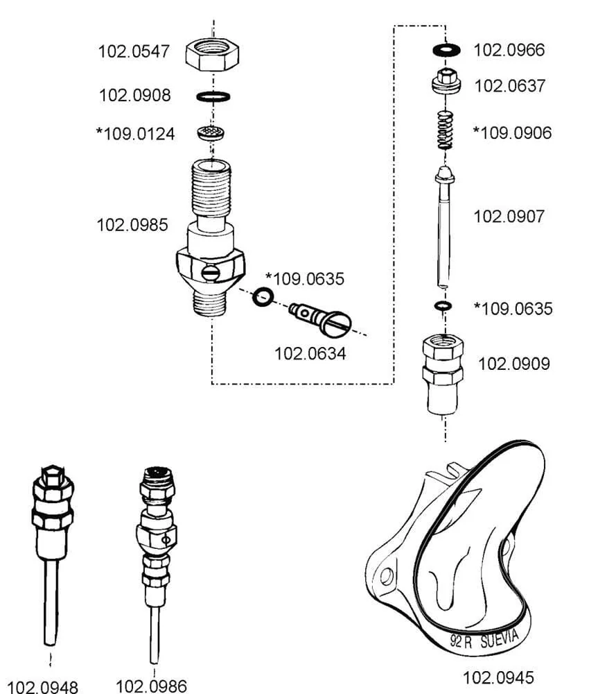 Suevia - SU1020948 - Valve Lower Part - Connection