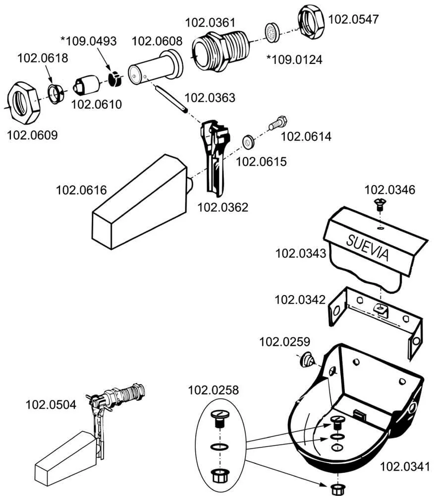 Suevia - SU1021755 - Membrane Float Valve 1/2"