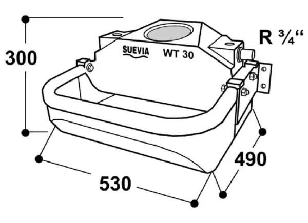 Suevia - SU1600030 - Drinking Bowl Wt30